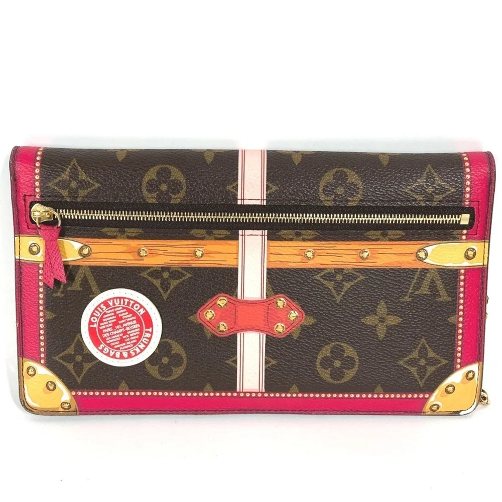 LOUIS VUITTON Brown Monogram Canvas Pochette Shoulder Bag
